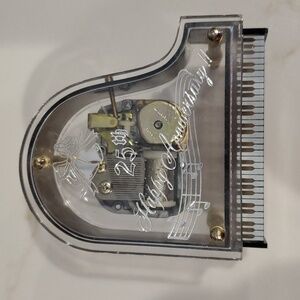 25th Anniversary Waltz Music Box Piano Schmid Vintage
